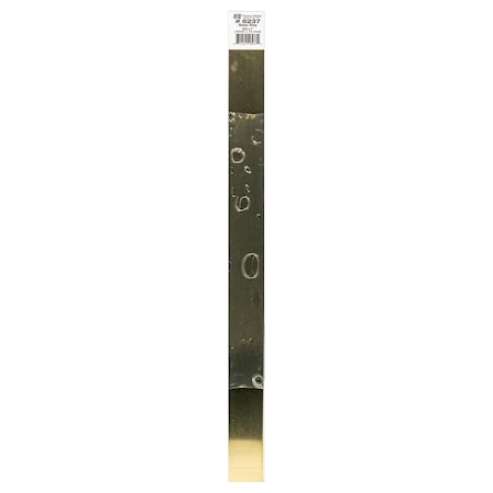 K&S Precision Metals K&S 0.03 in. X 1 in. W X 12 in. L Galvanized Brass Plain Metal Strip 8237